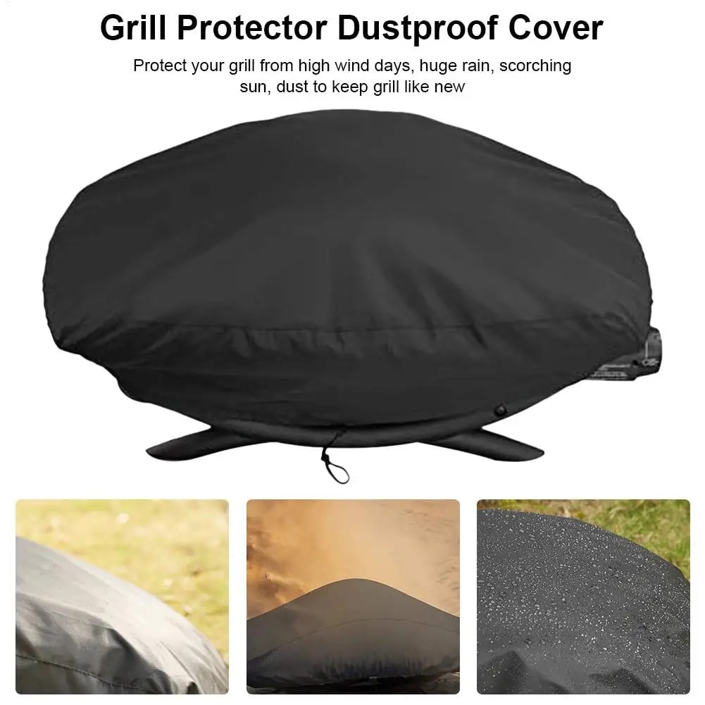 Grill Cover 26.3 x 17.3in Waterproof Dustproof Protector for Q1000/100 Series