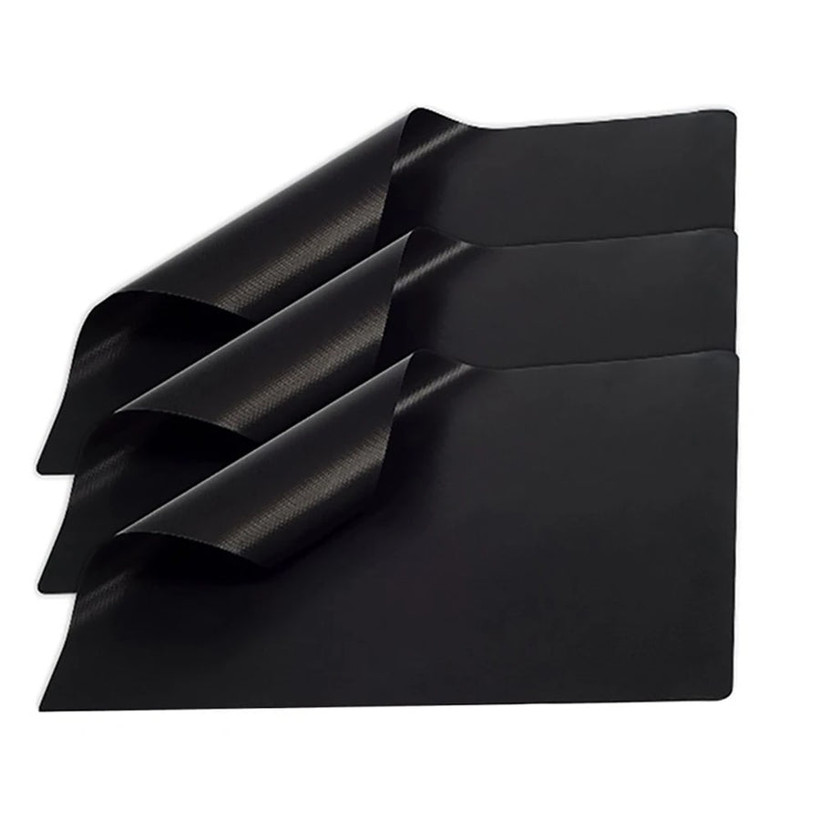 YOTOP PTFE BBQ Grill Mat 40 x 33cm Black 0.2mm Reusable Non-Stick