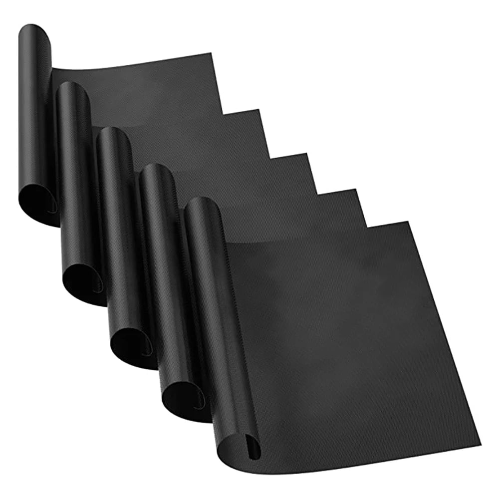 YOTOP PTFE BBQ Grill Mat 40 x 33cm Black 0.2mm Reusable Non-Stick