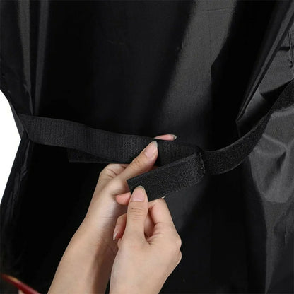 Black 210D Oxford Cloth BBQ Grill Cover, Waterproof Outdoor Barbecue Protection