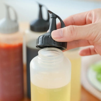 Reusable PP Squeeze Sauce Bottle with Nozzle, 175ml or 350ml