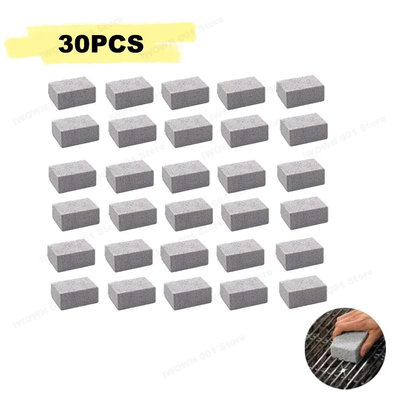 Pumice Grill Cleaning Block 10 x 6 x 2cm, Flat-Top Grill Scraper Stone - 30PCS