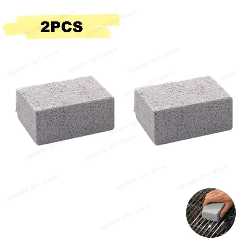 Pumice Grill Cleaning Block 10 x 6 x 2cm, Flat-Top Grill Scraper Stone - 2PCS