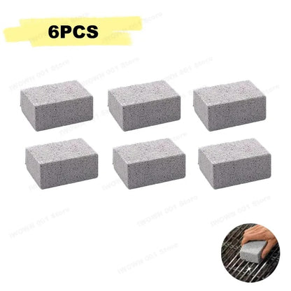 Pumice Grill Cleaning Block 10 x 6 x 2cm, Flat-Top Grill Scraper Stone - 6PCS