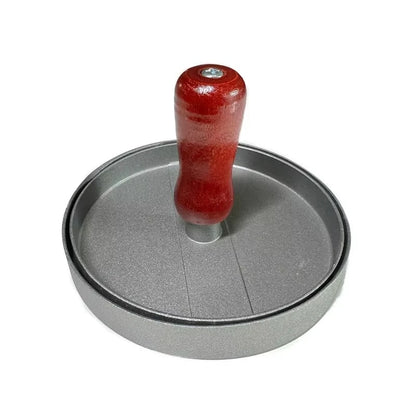 Burger Press Non-Stick Stainless Steel Patty Maker, 115mm, Red or Black - Red