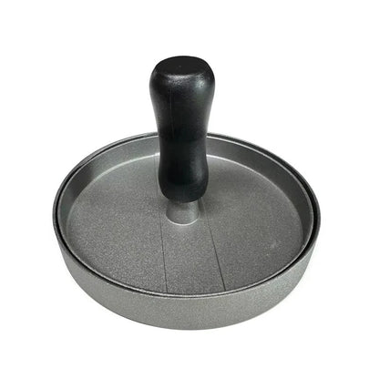 Burger Press Non-Stick Stainless Steel Patty Maker, 115mm, Red or Black - black