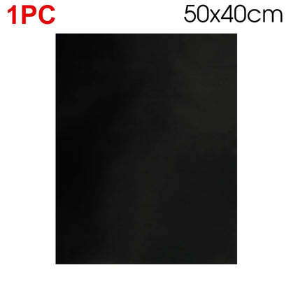 Reusable Non-Stick BBQ Grill Mat, Teflon, Black, 33 x 40cm or 50 x 40cm - 1PC 50x40cm