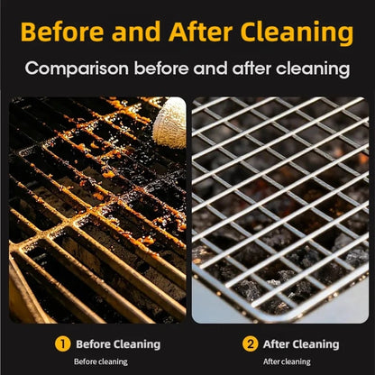 TINSOL Electric BBQ Grill Cleaning Brush with 2 Speeds, LED Light and Stainless Steel Roller