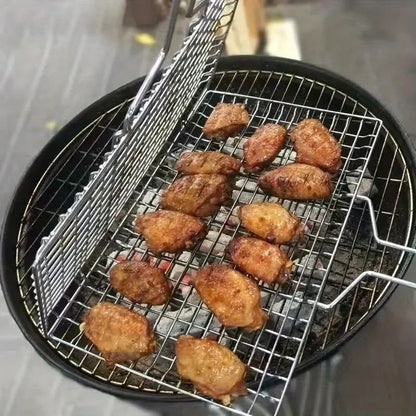 Barbecue Mesh Clip with Detachable 27cm Handle, 33 x 20.5cm
