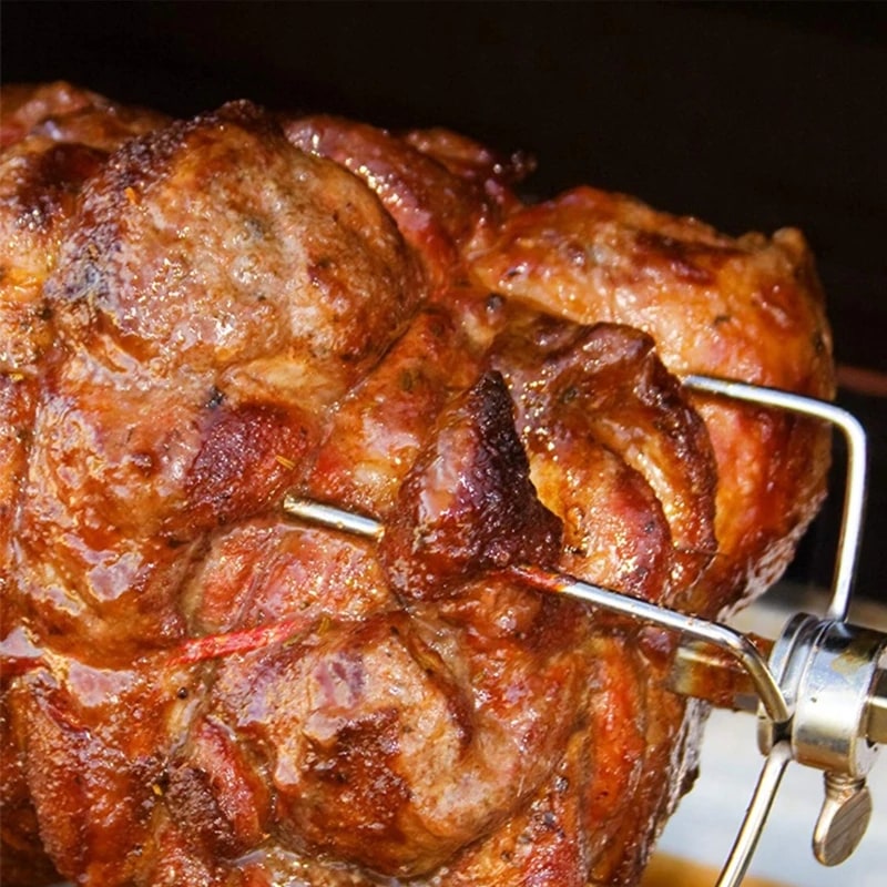 Automatic BBQ Rotisserie Kit with 4W Motor, 106cm Spit and Plug Options