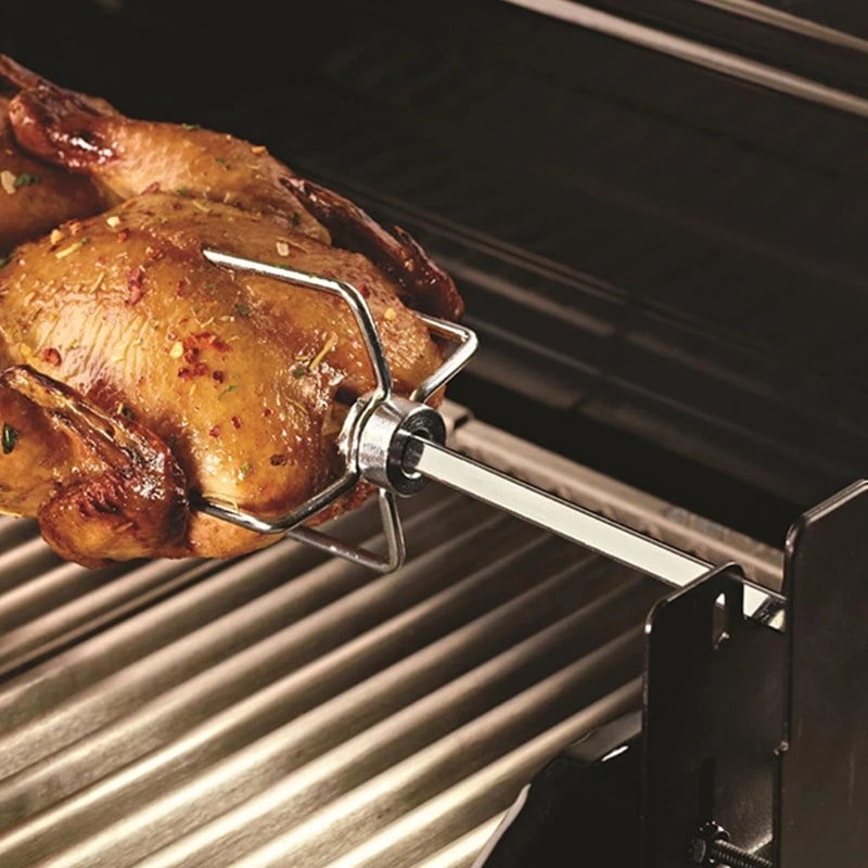 Automatic BBQ Rotisserie Kit with 4W Motor, 106cm Spit and Plug Options