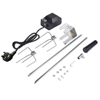Automatic BBQ Rotisserie Kit with 4W Motor, 106cm Spit and Plug Options - for AU Plug