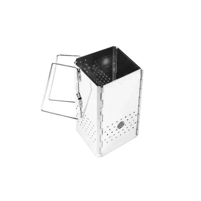 Portable Folding Metal Charcoal Starter for Outdoor BBQs