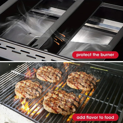 15 Inch Porcelain Steel Grill Heat Plates for Dyna-Glo DGF510SSP and DGF493BNP
