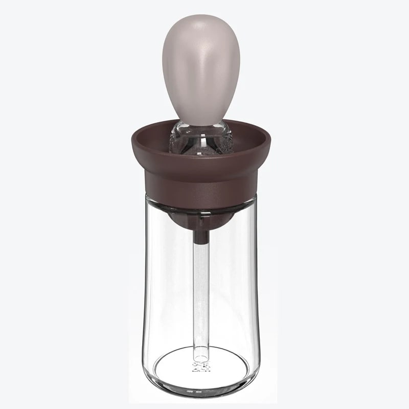 Quantitative Oil Basting Brush Bottle for BBQ Cooking and Baking, PEVA Plastic