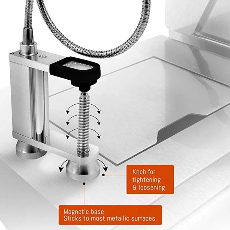 YOMEEI LED Barbecue Grill Light with Adjustable Gooseneck and Magnetic Base