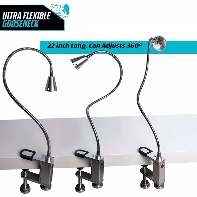 YOMEEI LED Barbecue Grill Light with Adjustable Gooseneck and Magnetic Base