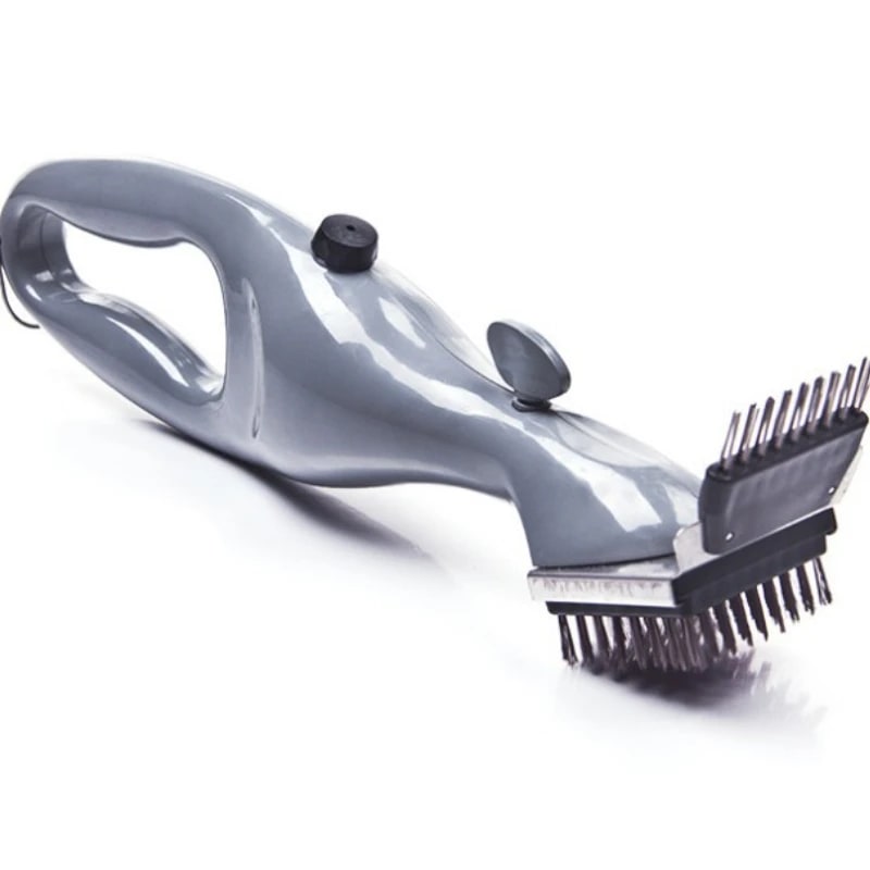 Steam Grill Cleaning Brush with Scraper, Iron Metal, Heat-Resistant BBQ Tool