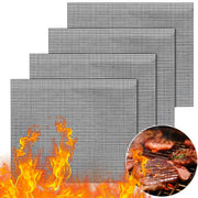 Cuttable High-Temperature Resistant Barbecue Grilling Mat Mesh, Food-Grade