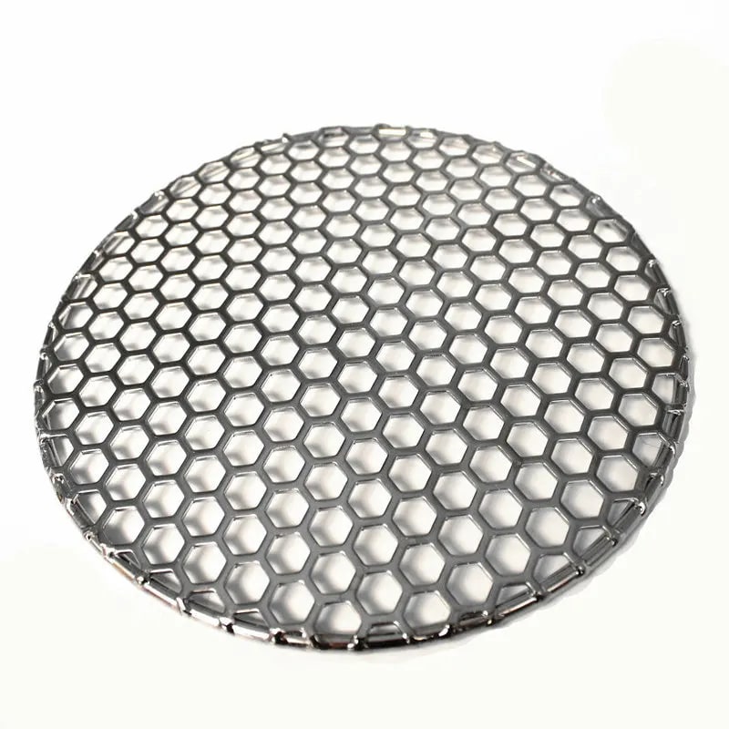 Stainless Steel 304 Round BBQ Charcoal Grate with Cellular Mesh, 10-40cm