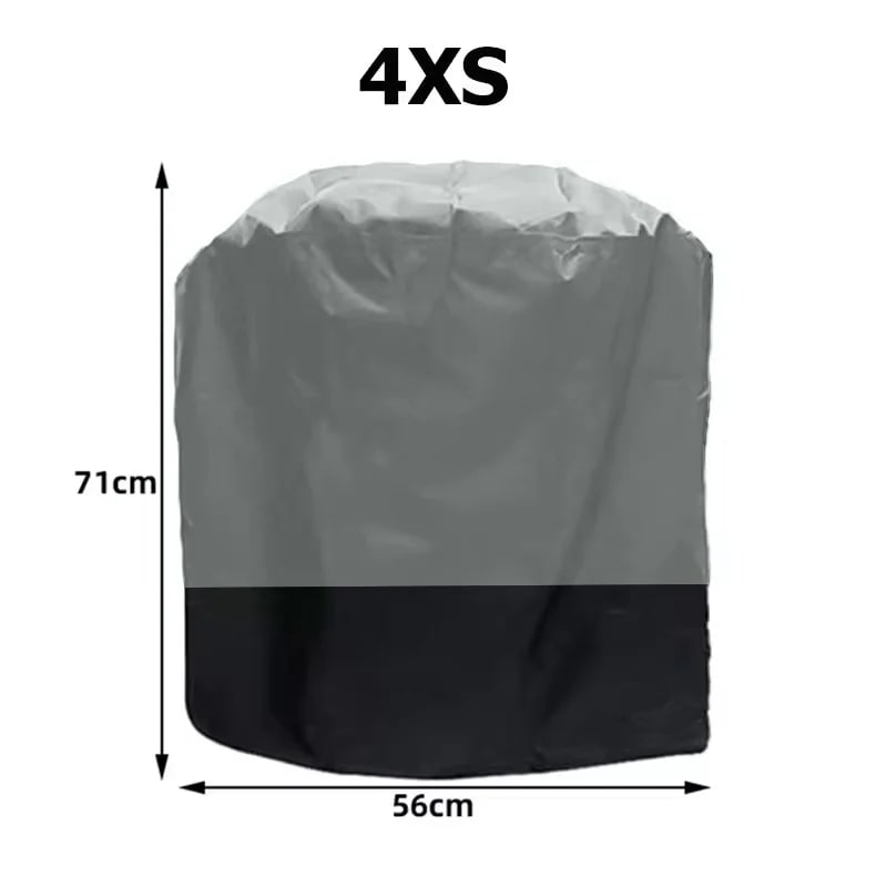 Outdoor BBQ Cover, Waterproof Plastic Grill Cover, Black or Grey, Multiple Sizes - grey 56x71cm