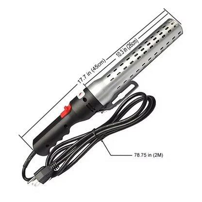 Electric Charcoal Lighter 2000W, 230V UK Plug, 26cm Aluminium Alloy Tube