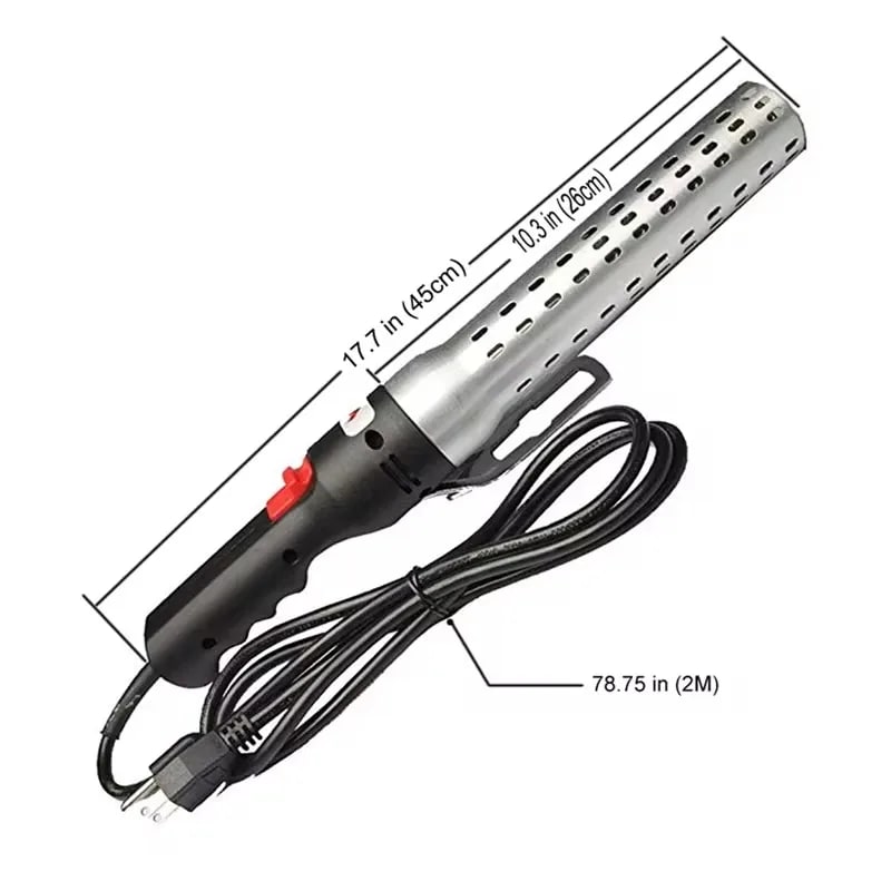 Electric Charcoal Lighter 2000W, 230V UK Plug, 26cm Aluminium Alloy Tube