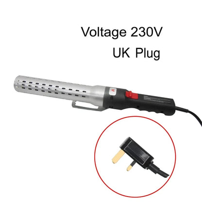 Electric Charcoal Lighter 2000W, 230V UK Plug, 26cm Aluminium Alloy Tube - 230V-UK Plug