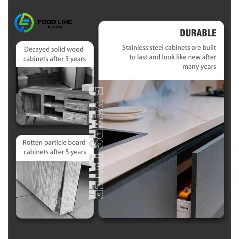 bbqdeals Stainless Steel Outdoor Kitchen Pod Shed with Roller Shutter