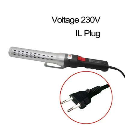 Electric Charcoal Lighter, 230V UK Plug, 2000W, 600°C Aluminium Alloy Tube - 230V-IL Plug