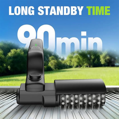 Rechargeable Electric Grill Brush with Stainless Steel Bristles, 3-Speed Motor and 2600mAh Battery