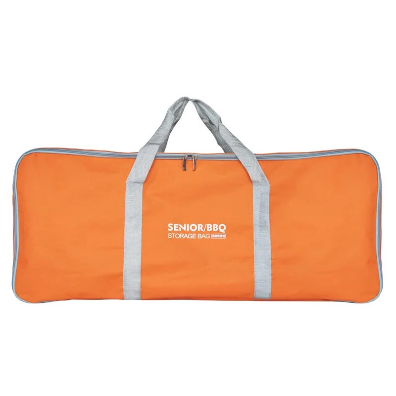 Outdoor BBQ Storage Bag for Portable Grill and Tools, Black Oxford Cloth, 82 x 17 x 35cm