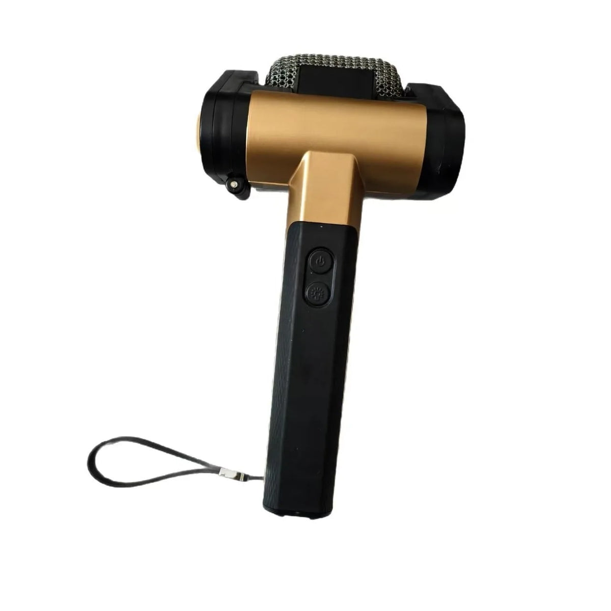 Rechargeable Electric BBQ Grill Cleaning Brush with Stainless Steel Roller and LED, 350 RP - black gold