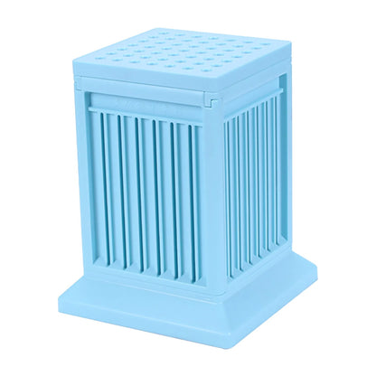 49-Hole Detachable BBQ Skewer Maker Box, Plastic Meat Stringer Tool