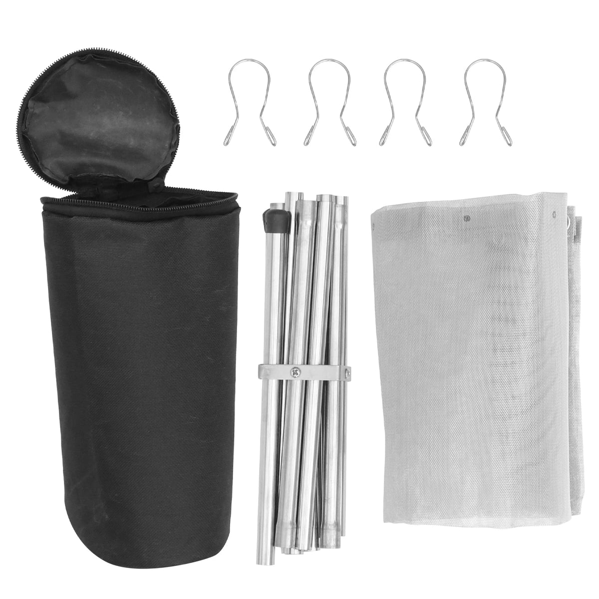 Folding Stainless Steel Campfire Grill Rack, 42 cm, with Carry Bag