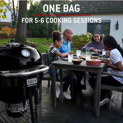 Weber Charcoal Briquettes 8kg, Natural BBQ Fuel, Up to 3 Hours