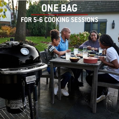 Weber Charcoal Briquettes 8kg, Natural BBQ Fuel, Up to 3 Hours