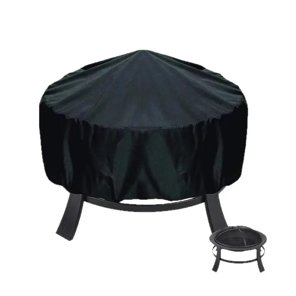 Round BBQ Grill Cover, Waterproof Oxford Fabric, 9 Sizes