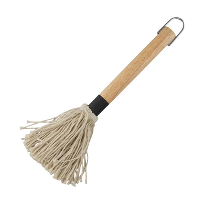 BBQ Basting Mop with Cotton Fibres and Wooden Handle