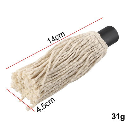 BBQ Basting Mop with Cotton Fibres and Wooden Handle - C