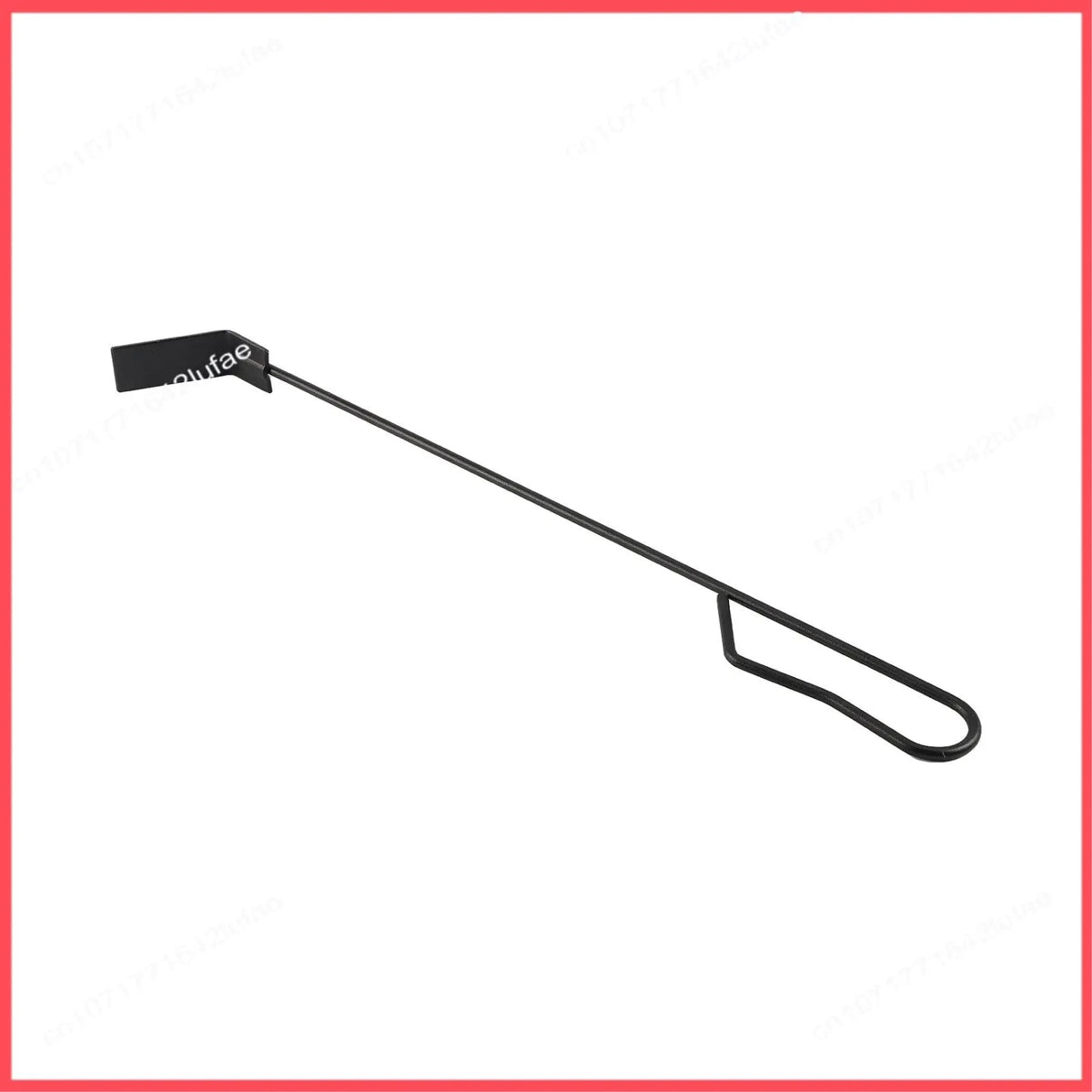 B52C Metal Charcoal Ash Rake and Poker, 46cm, Black