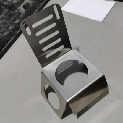 Stainless Steel BBQ Grill Stand and Skewer Holder Rack for Charcoal Grills