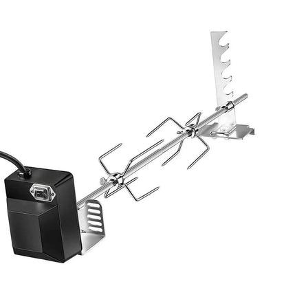 Automatic Rotisserie Grill Kit, 68cm Metal BBQ Spit with 4W Motor and EU Plug