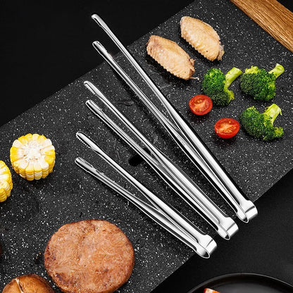 Stainless Steel BBQ Tongs with Serrated Tips, 7, 9, 12 or 14 Inch