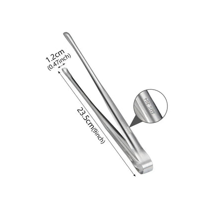 Stainless Steel BBQ Tongs with Serrated Tips, 7, 9, 12 or 14 Inch - 9inch