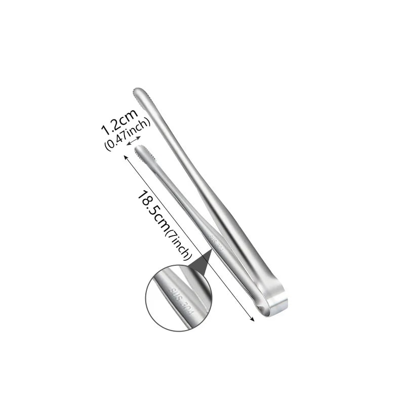 Stainless Steel BBQ Tongs with Serrated Tips, 7, 9, 12 or 14 Inch - 7inch