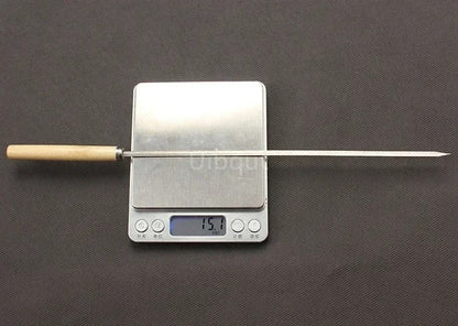 Stainless Steel Flat BBQ Skewers with Wooden Handles, 10-300 Pack