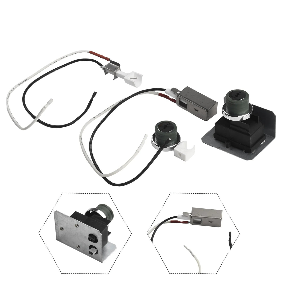 Replacement BBQ Grill Ignitor Kit for Weber 67726, 1819-51 and 1836-32