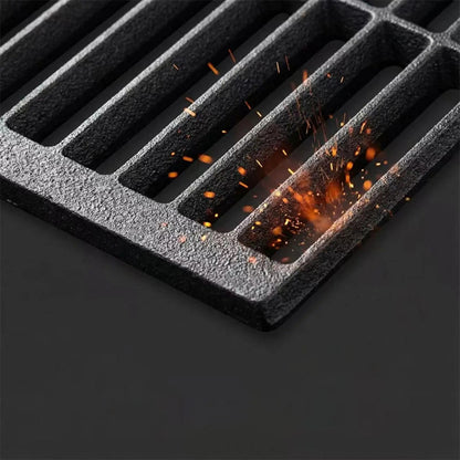 Cast Iron BBQ Grill Grate, XL 30 x 26 x 1.5cm, Heat-Resistant Barbecue Cooking