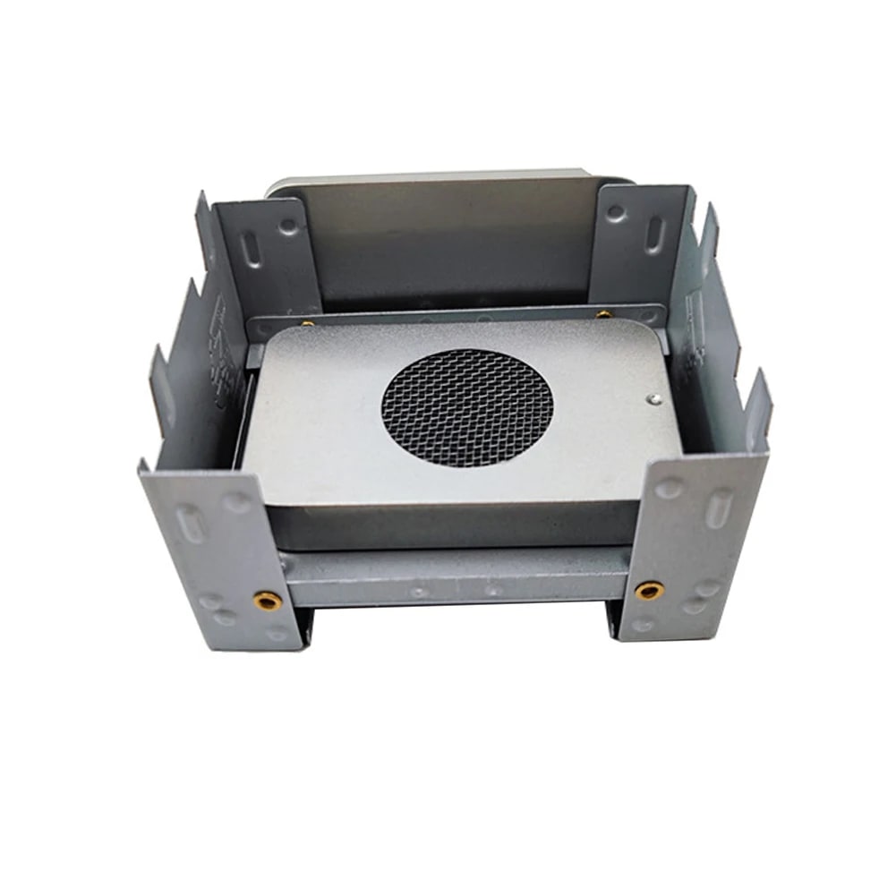 Portable Mini Solid-Fuel and Alcohol Stove, 304 Stainless Steel, 22g